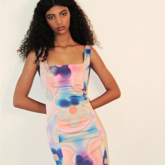 Studio Fantiastique Organic Cotton Bodycon Midi Dress - Picture 2 of 12
